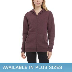 NEW Danskin Women's Soft Brushed Fleece Full Zip Hoodie